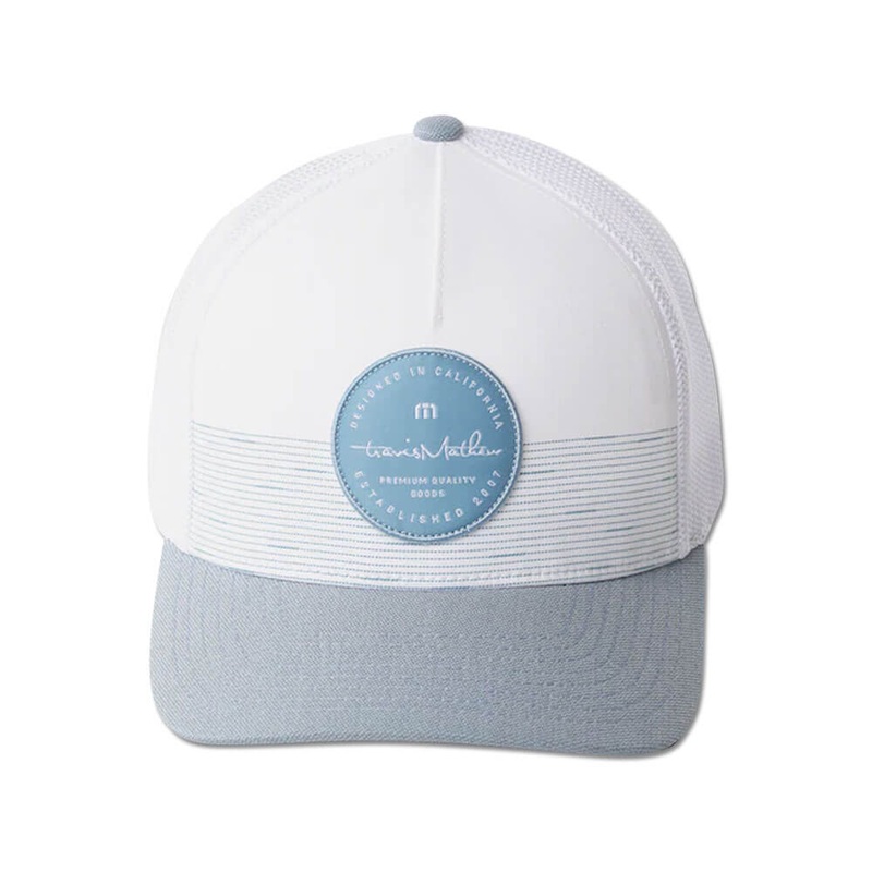 TravisMathew Flash Forward Golf Cap 2021 White Small/Medium