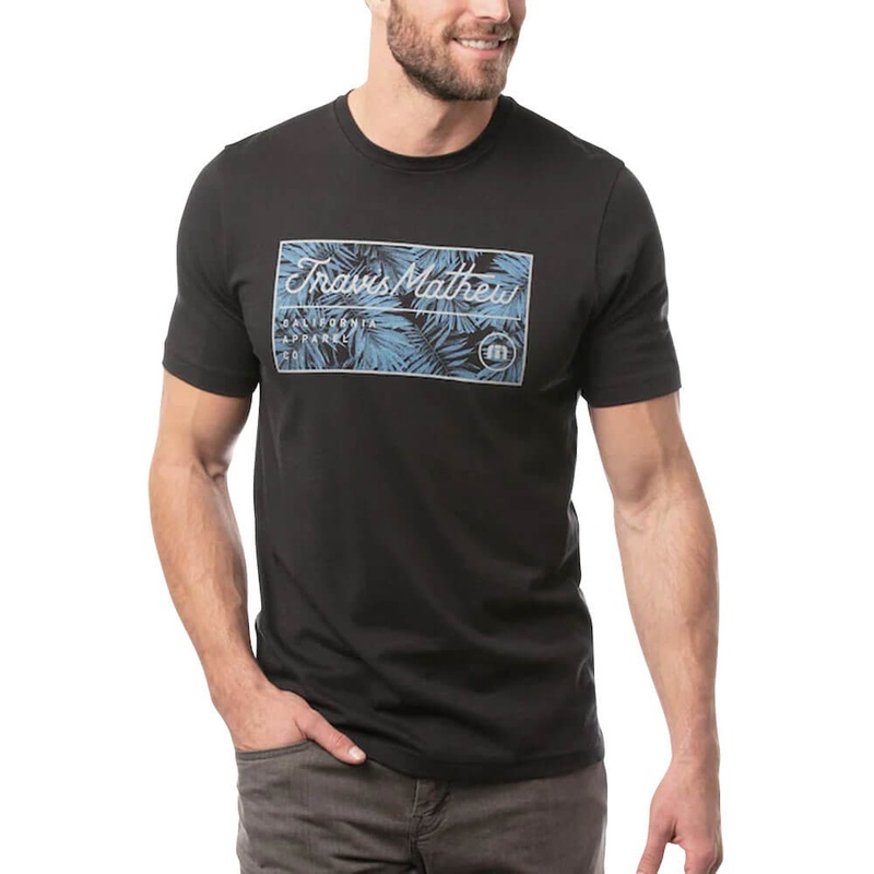 TravisMathew New Leaf Golf T-Shirt 2021 Black Small