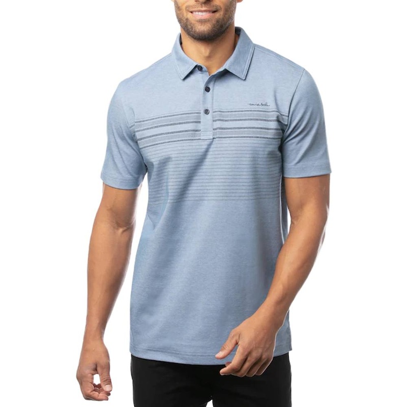 TravisMathew Year After Year Golf Polo 2021 Heather Copen Blue Small