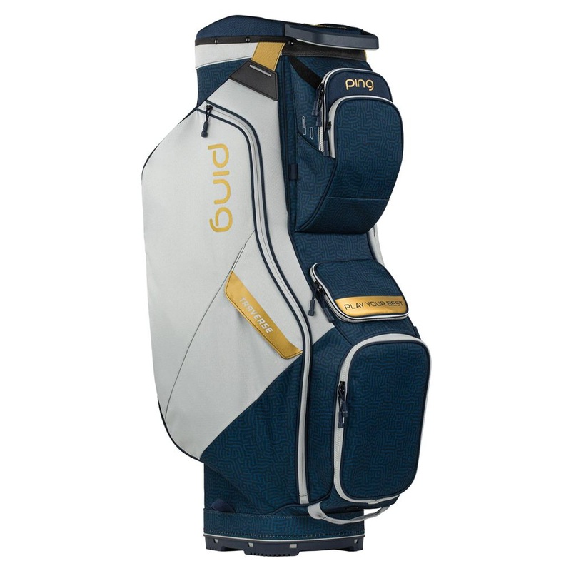 PING Traverse Cart Bag – 24 Heather Gray/Black/White