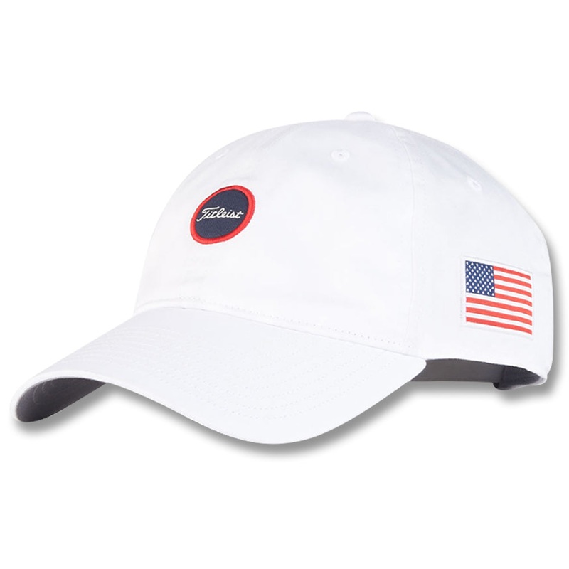 Titleist Montauk Lightweight Stars & Stripes Golf Cap 2022 White/Navy/Red One Size Fits All