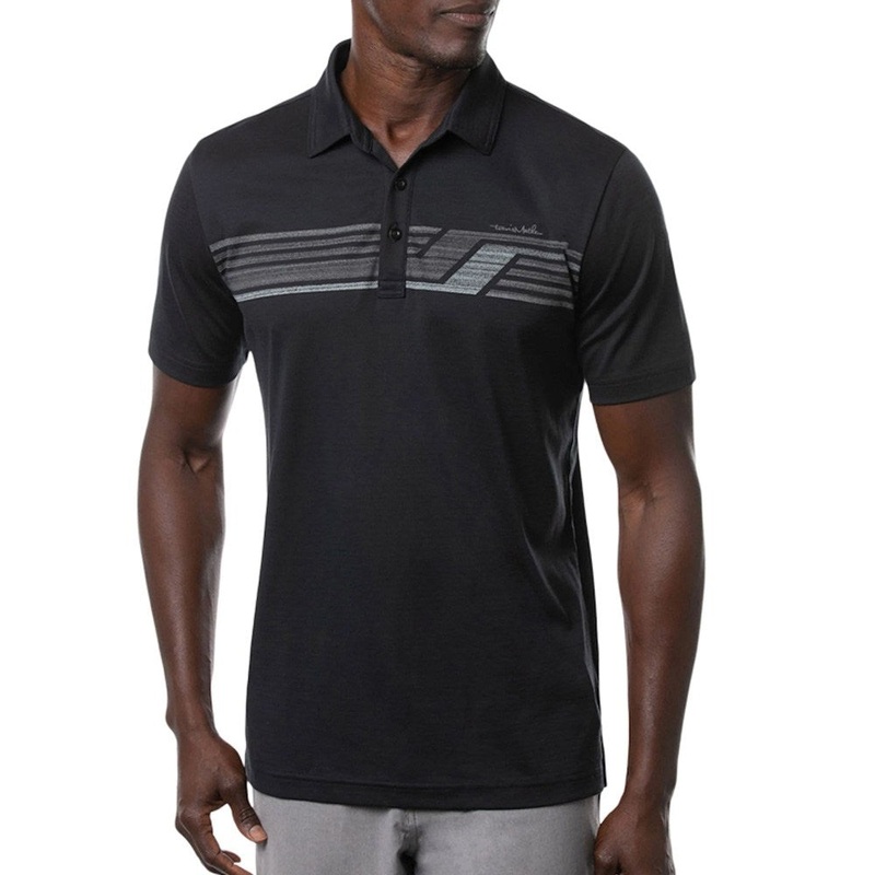 TravisMathew River Basin Golf Polo 2022 Black Small