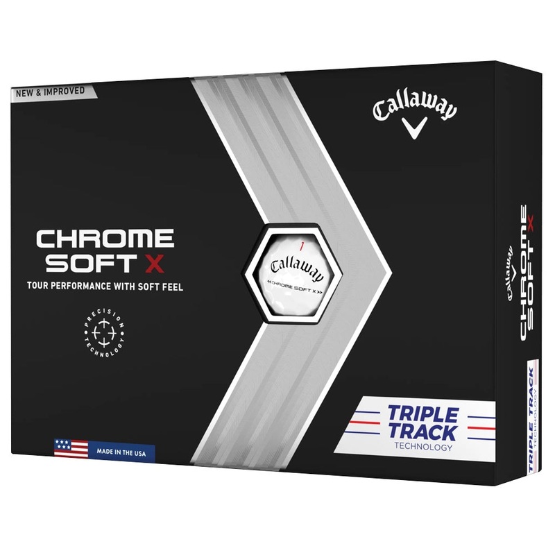 Callaway Chrome Soft X Triple Track Golf Balls (Prior Generation) 1 Dozen White