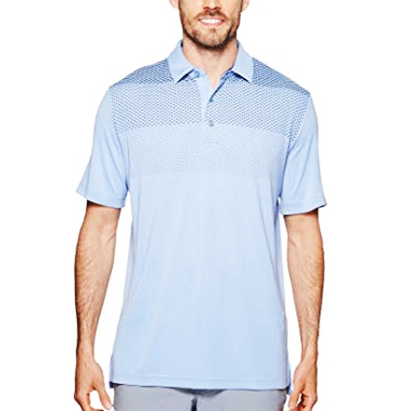 Callaway Engineered Gradient Body Map Golf Polo Chambray Small