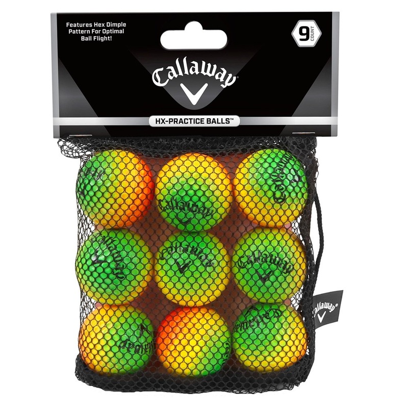 Callaway HX Practice Golf Balls 2022 9 Balls Multi