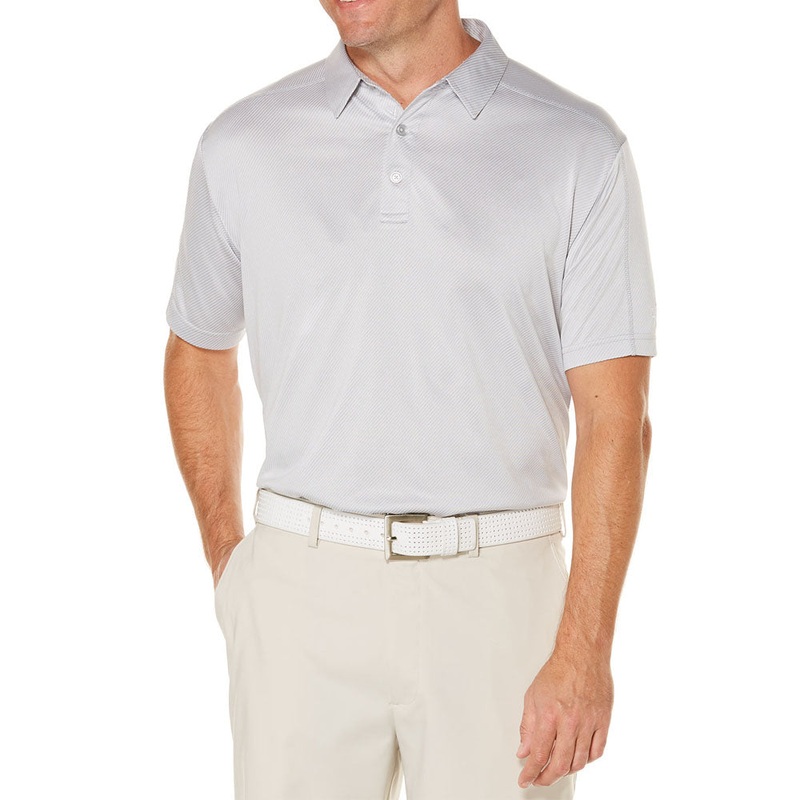 Callaway Opti Dri Denim Jacquarded Golf Polo (Big and Tall) High Rise Large Tall