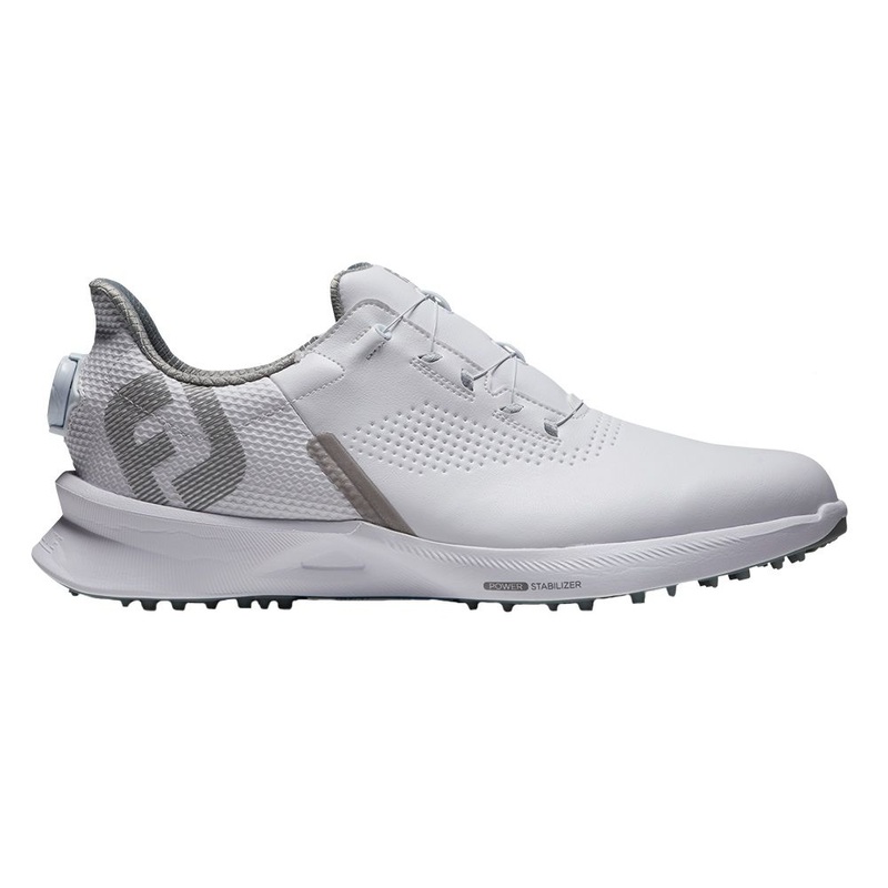 FootJoy Fuel BOA Spikeless Golf Shoes 2022 Previous Season Style White/White/Blue Jay Medium 7