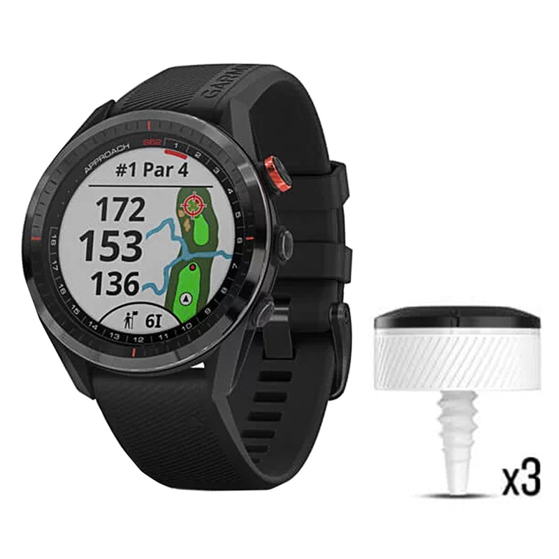 Garmin Approach S62 and CT10 Bundle GPS Watch Black