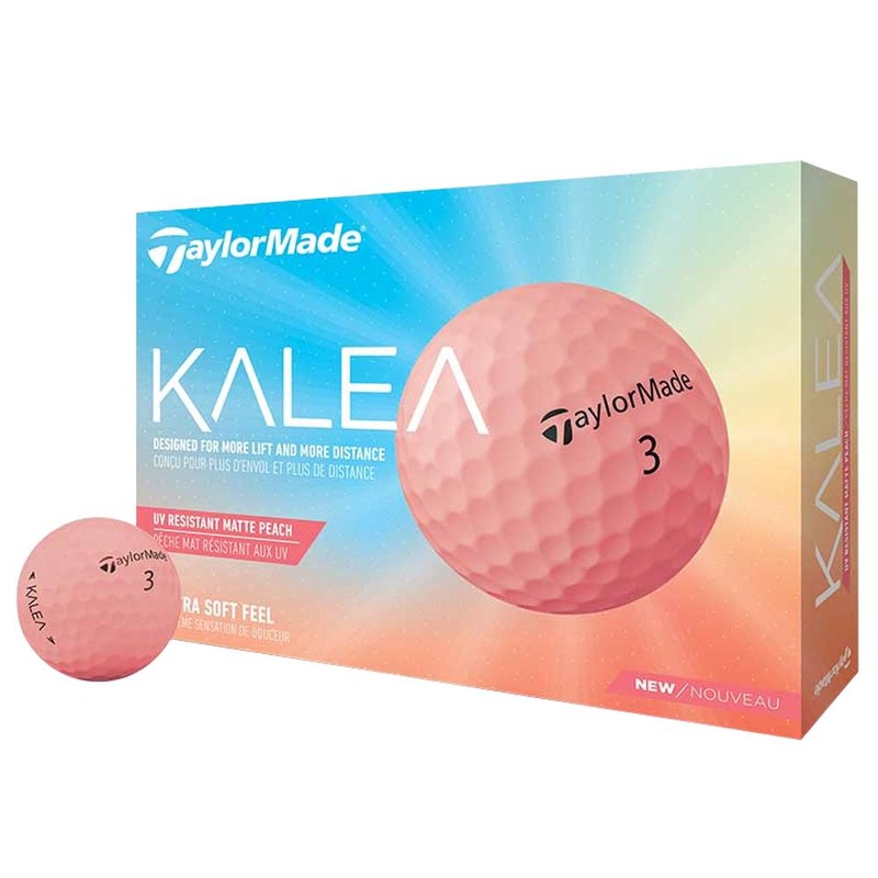 TaylorMade Kalea Golf Balls Women 1 Dozen Peach