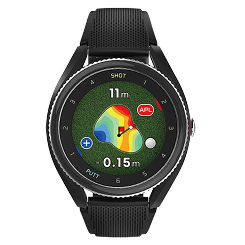 Voice Caddie T9 Hybrid w/ Green Undulation and Slope Golf GPS Watch Black
