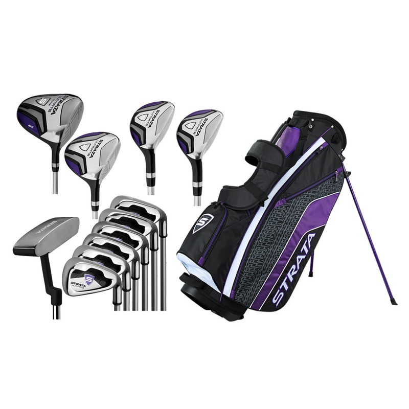 Callaway Strata Ultimate Full Set – 19 Women Right 11 Clubs + 1 Stand Bag