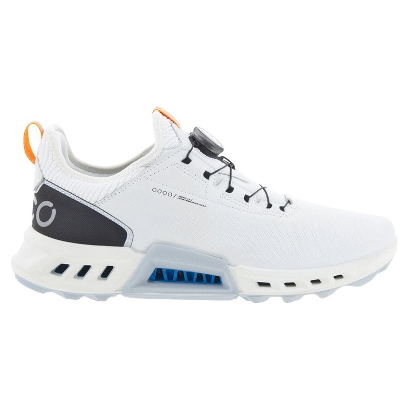 ECCO BIOM C4 BOA GTXS Spikeless Golf Shoes White/Retro Blue – 23 Men Medium 41 (US 7/7.5)