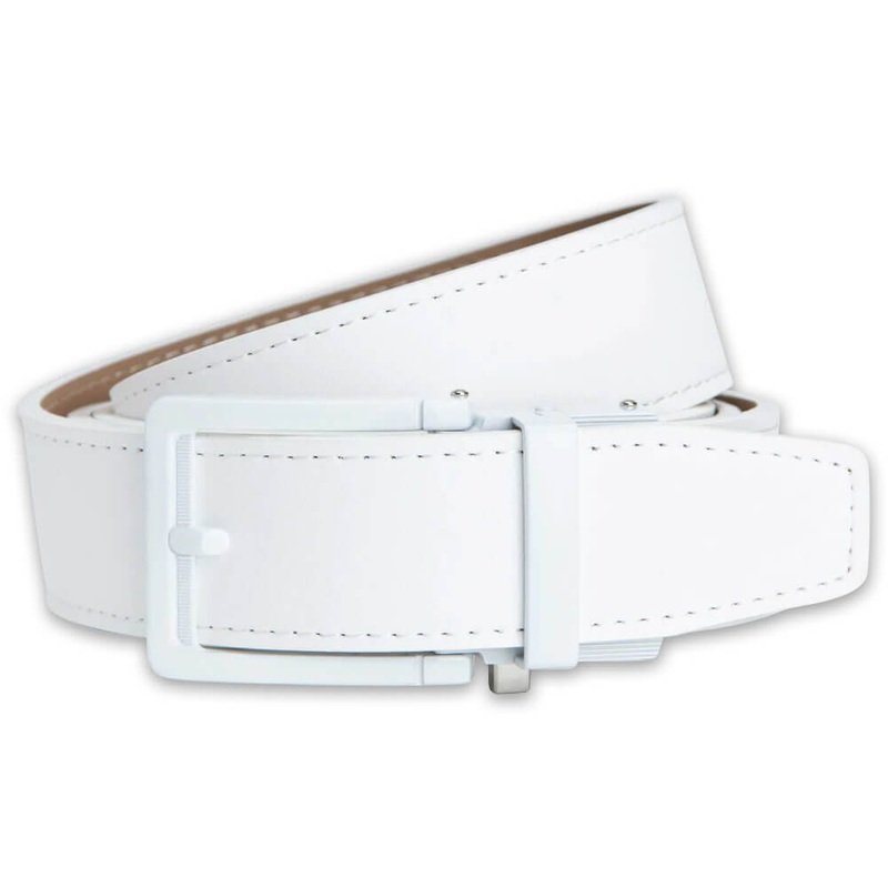 Nexbelt Ace Golf Belt White – 23 Men Cut to Fit up to 45