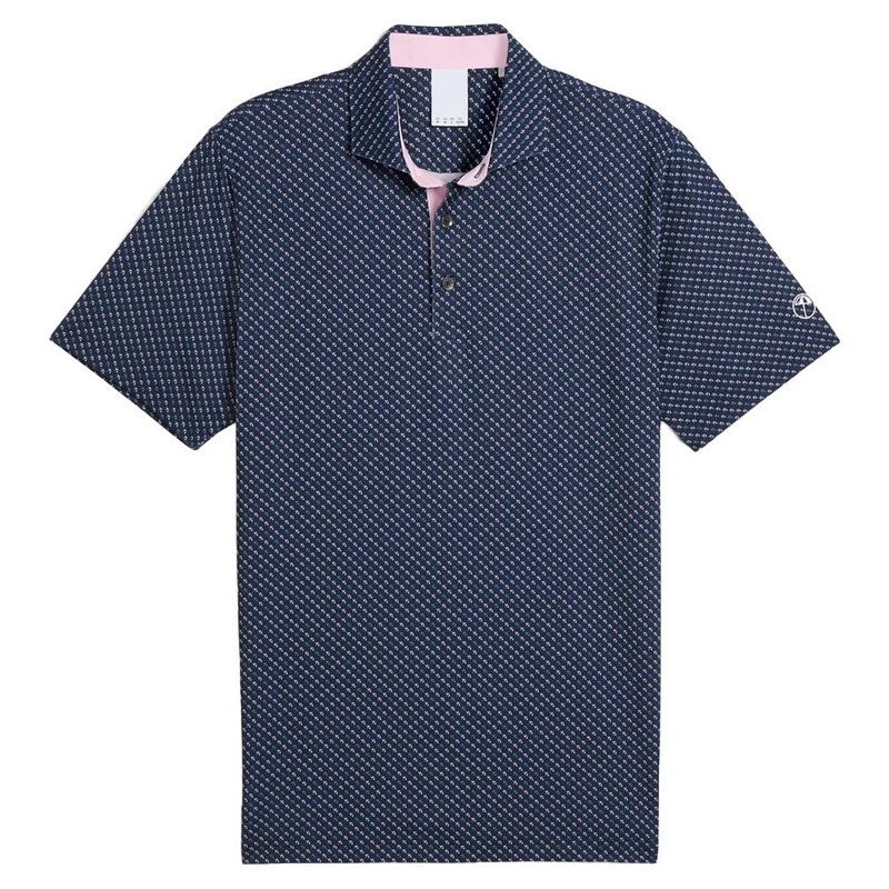 PUMA AP Micro Umbrellas Golf Polo Deep Navy – SS25 Men Small