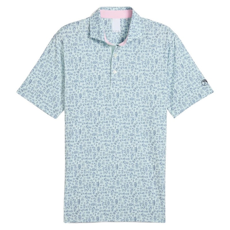 PUMA AP Sketch Golf Polo Peaceful Blue – SS25 Men Small