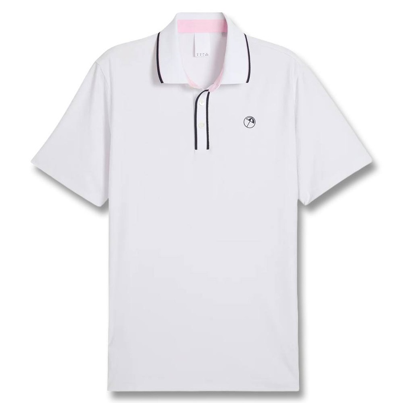 PUMA AP Tipped Jacquard Golf Polo White Glow – SS25 Men Small