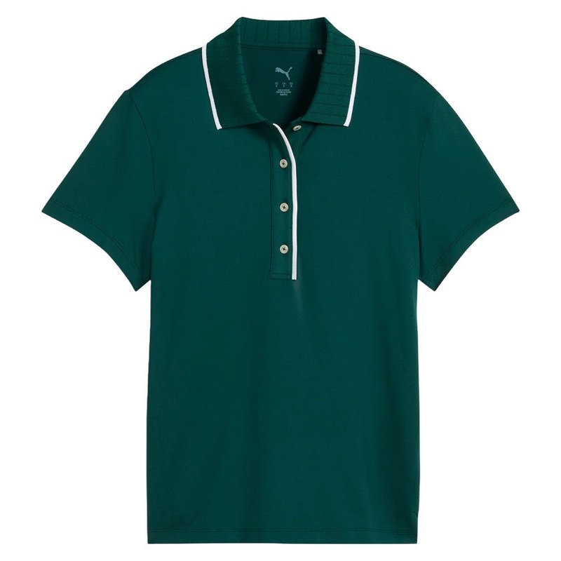 PUMA Cloudspun Bridges Golf Polo Dark Myrtle – SS25 Women X-Small