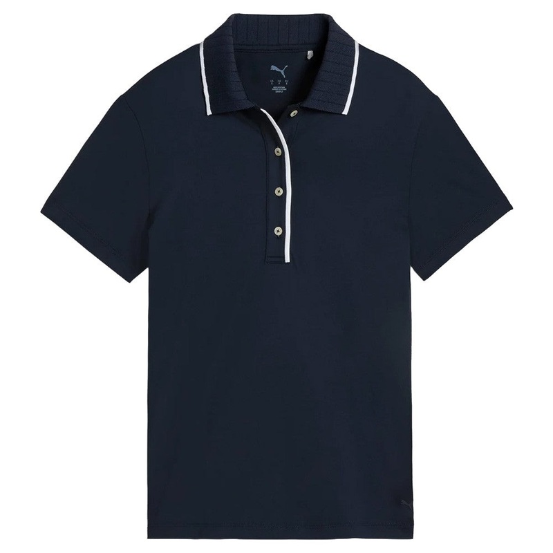 PUMA Cloudspun Bridges Golf Polo Deep Navy – SS25 Women X-Small