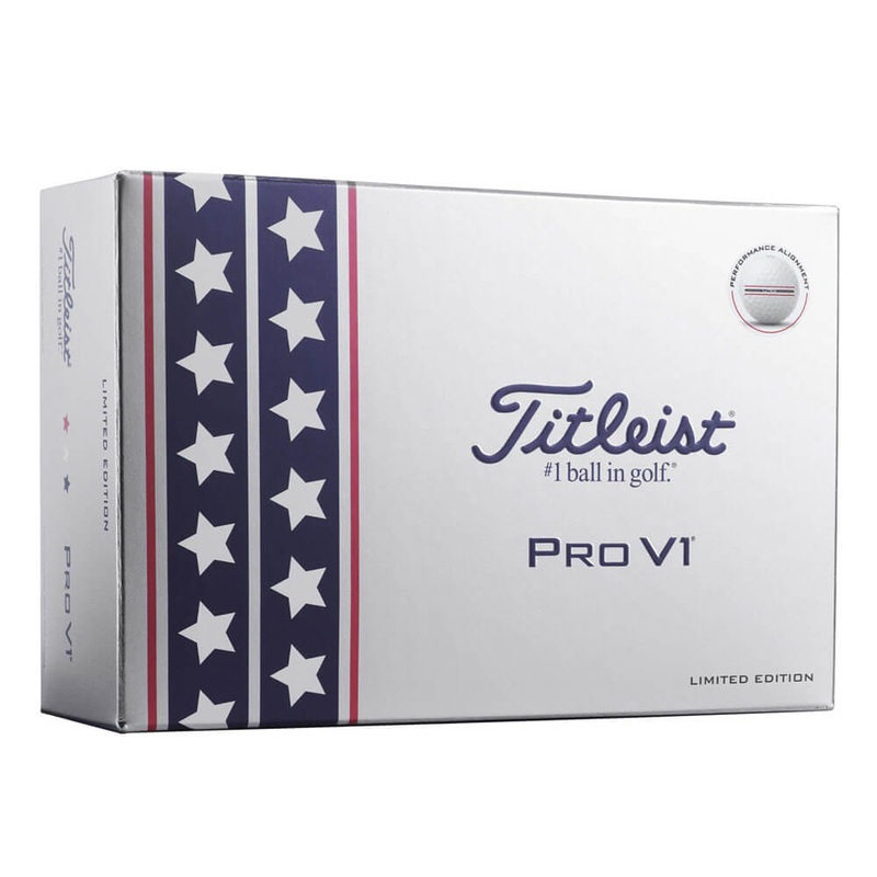 Titleist Pro V1 USA Performance Alignment 6-Balls Golf Balls 6-Balls White