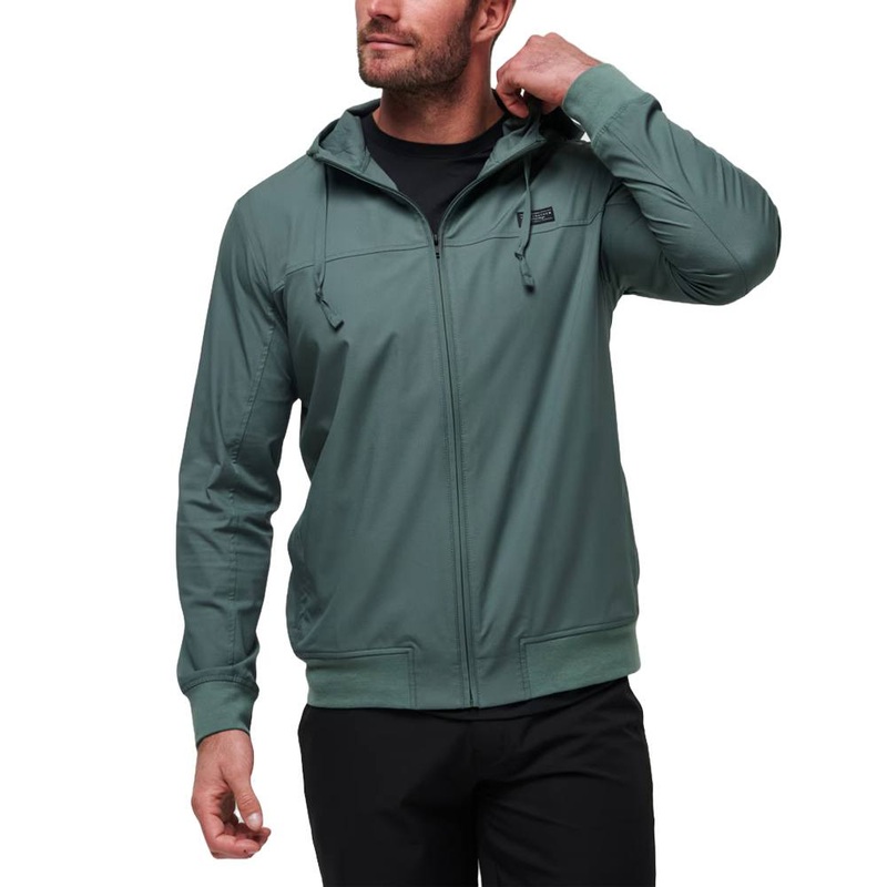 TravisMathew Wanderlust Hoodie Golf Jacket Balsam Green – FW24 Men Small
