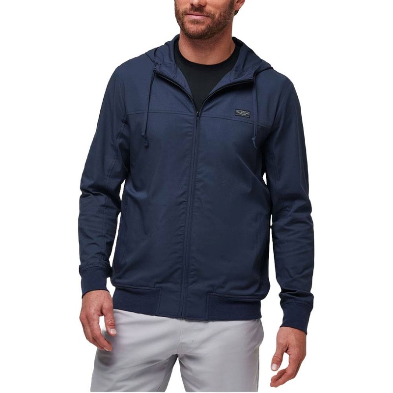 TravisMathew Wanderlust Hoodie Golf Jacket Mood Indigo – FW24 Men Small