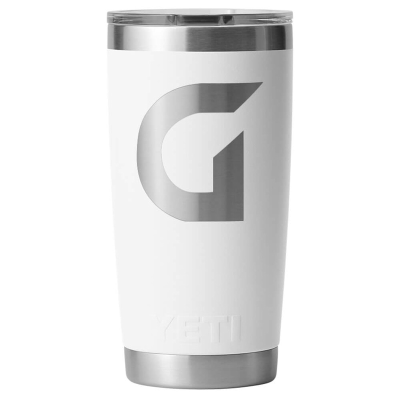 YETI Rambler 20 oz Tumbler with Magslider Lid (with ‘G’ logo) White