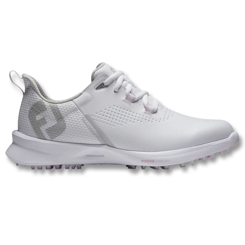 FootJoy FJ Fuel Spikeless Golf Shoes Previous Season Style White/White/Pink – 22 Women White/White/Pink Medium 5.5