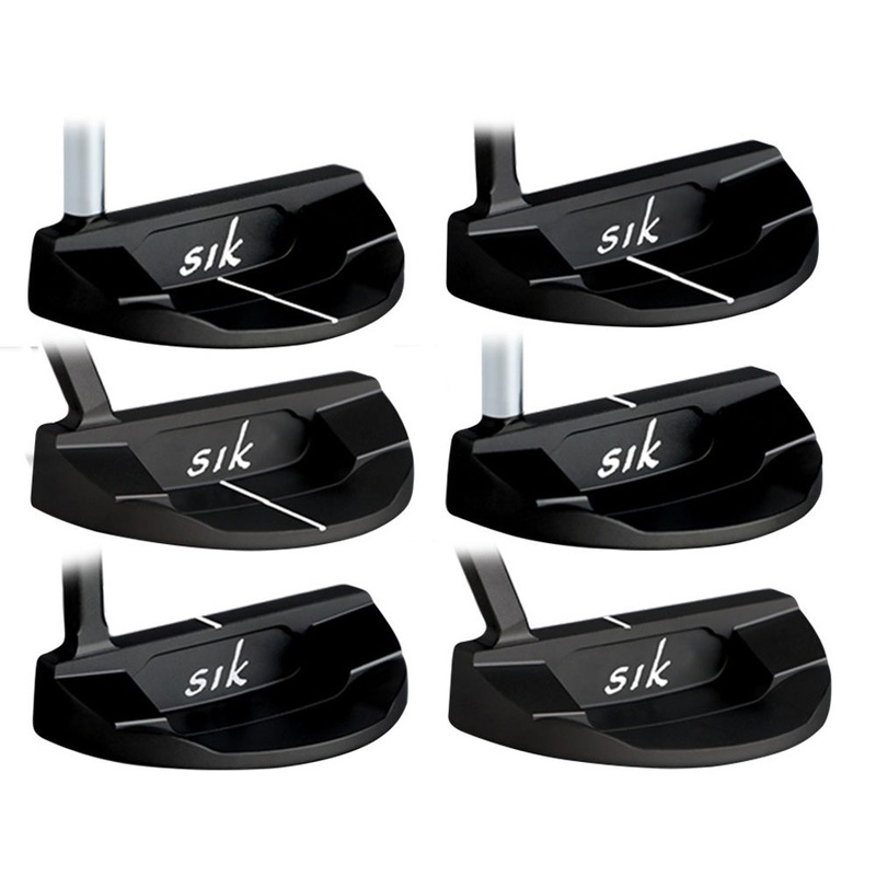 Sik Golf SHO C-Series Matte Black Putter – 21 Right Line on Back Flange – Double Bend 34