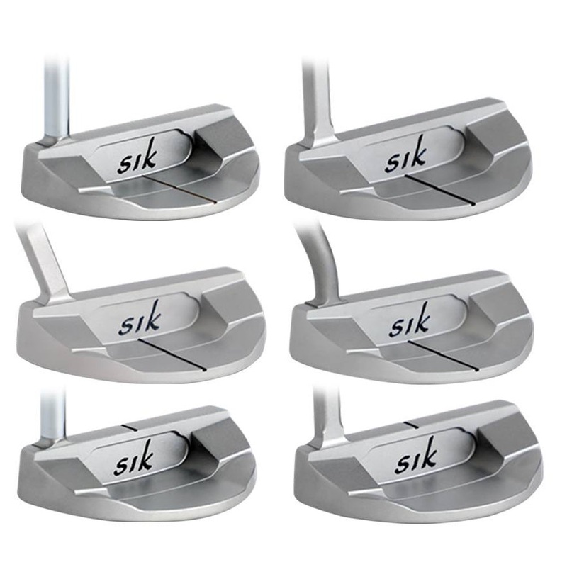 Sik Golf SHO C-Series Satin Putter – 21 Right Line on Back Flange – Double Bend 34