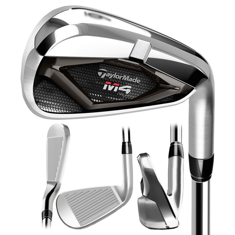TaylorMade M4 Iron Set – 21 Men Right – 5-PW, AW KBS MAX 85 Steel – Regular