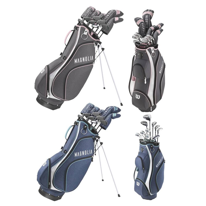 Wilson Magnolia Full Set 2019 Women Right – 11 Clubs + 1 Stand Bag Navy/Aqua Tall