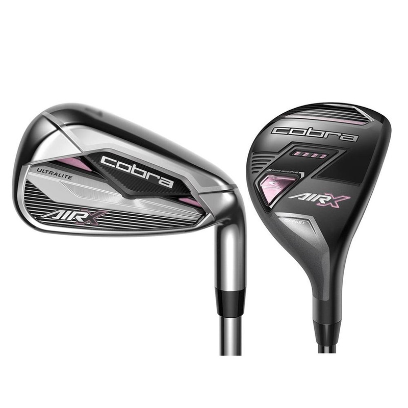 Cobra AIR-X Combo Iron Set 2022 Women Right – 5H, 6H, 7-PW, SW Hybrids (Graphite) / Irons (Graphite) – Ladies