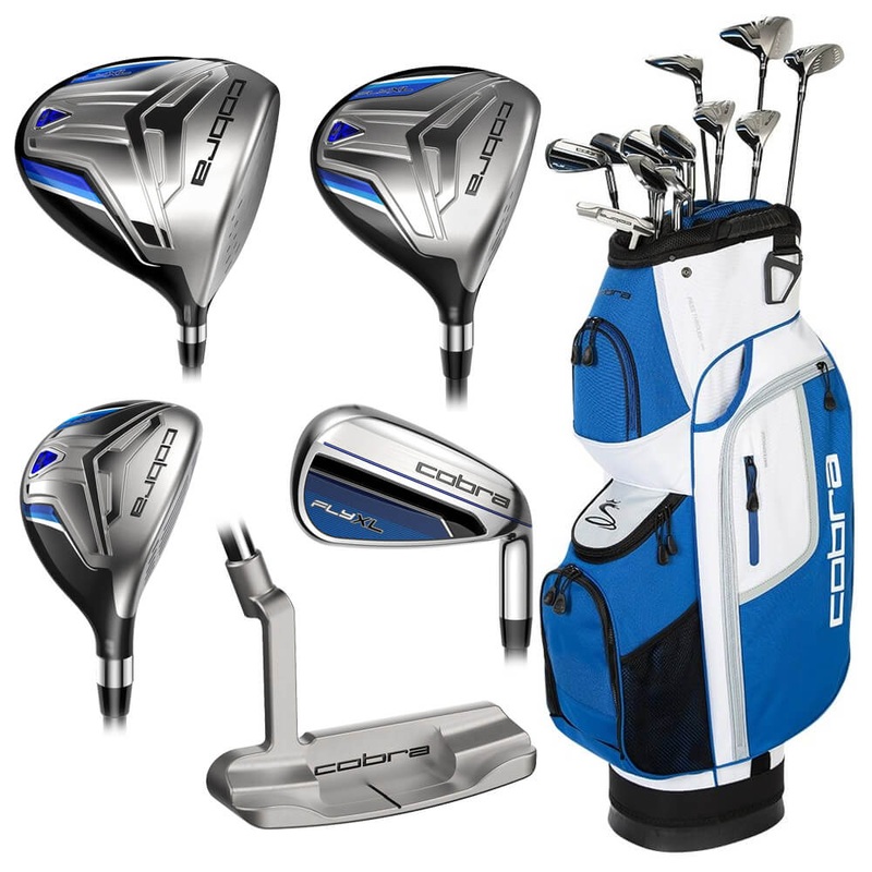 Cobra FLY-XL Full Set – 21 Men Right – 12 Clubs + 1 Cart Bag Cobra Fly-XL Steel – Regular