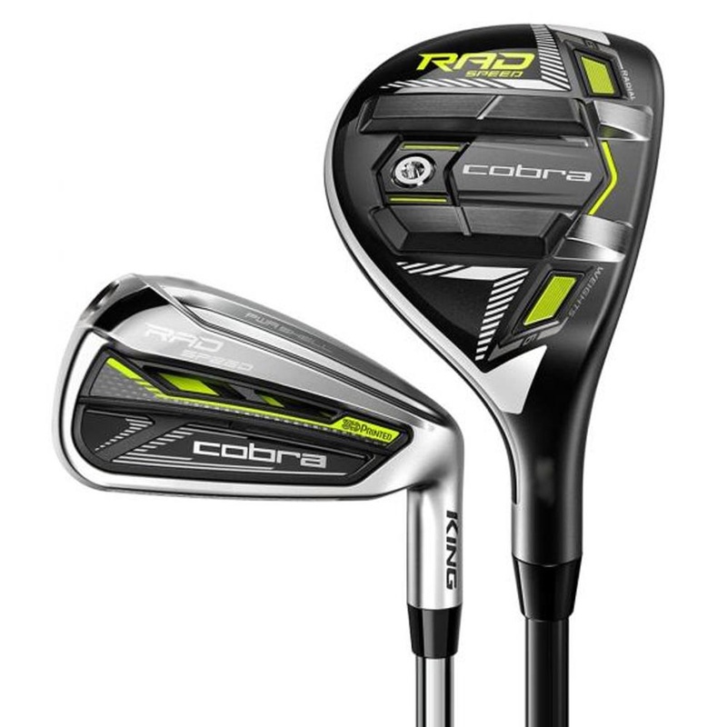 Cobra RADSpeed Combo Hybrid Iron Set – 21 Men Right – 5H, 6-PW, GW Hybrids (Graphite) / Irons (Graphite) – Senior