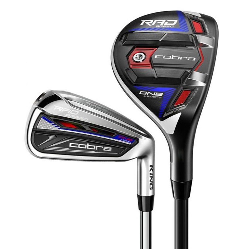 Cobra RADSpeed One Length Combo Hybrid Iron Set – 21 Men Right – 5H & 6-PW & GW Hybrids (Graphite) / Irons (Graphite) – Senior