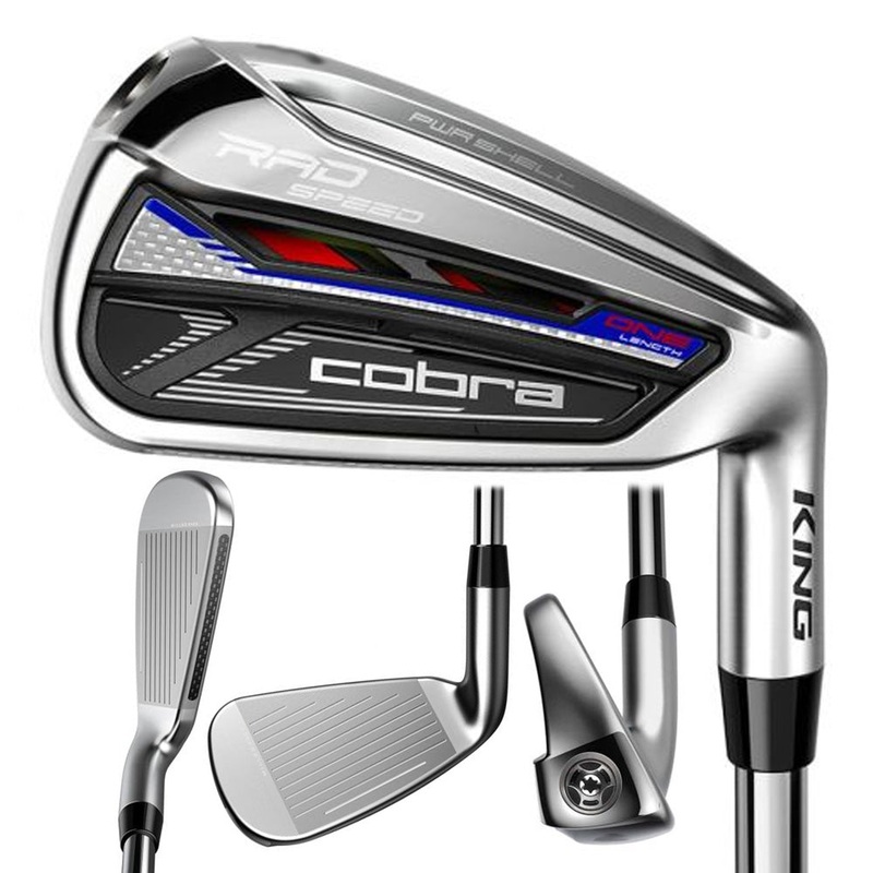 Cobra RADSpeed One Length Iron Set – 21 Men Right – 5-PW & GW KBS Tour Steel – Regular