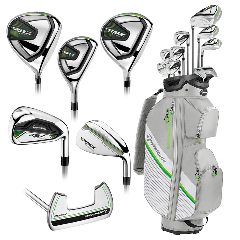 TaylorMade RBZ Speedlite Full Set – 21 Women Right – 9 Clubs + 1 Cart Bag Graphite – Ladies