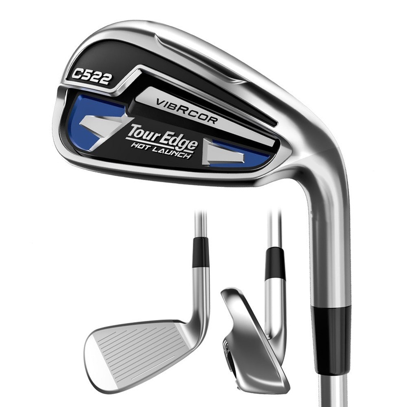 Tour Edge Hot Launch C522 Iron Set – 21 Men Right – 4-PW KBS Max 80 Steel – Regular