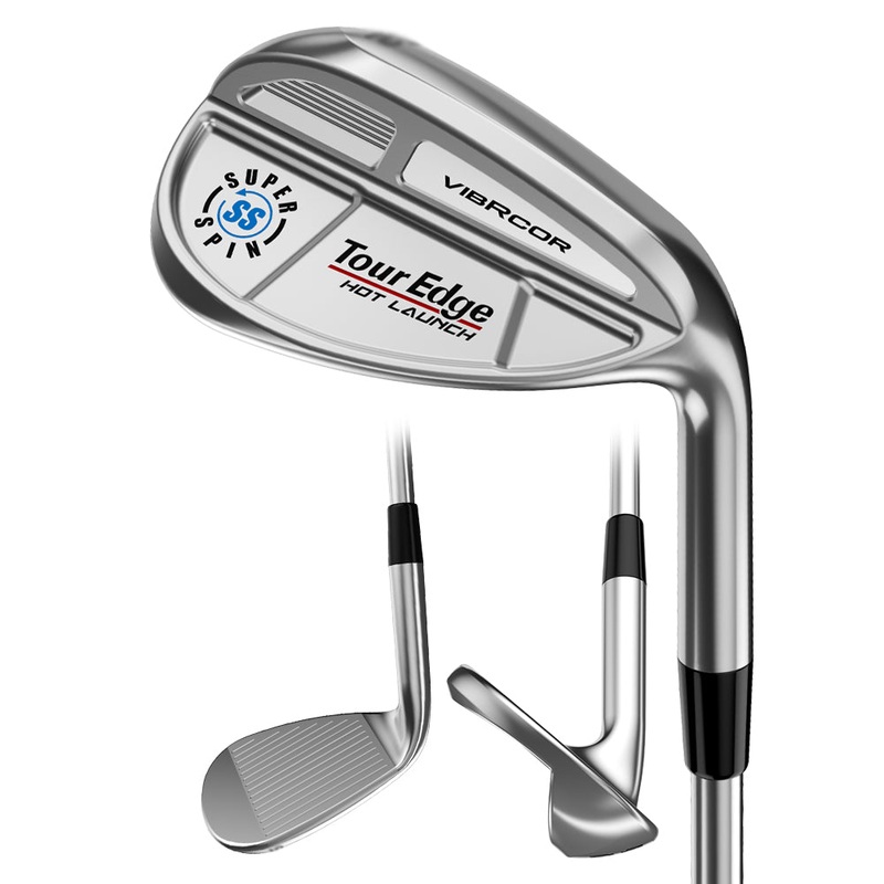 Tour Edge Hot Launch SuperSpin VibRCor Wedge – 21 Men Right – 50 KBS Max 80 Steel – Regular