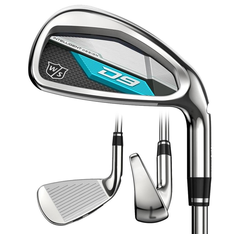 Wilson Staff D9 Iron Set – 21 Women Right – 6-PW, GW, SW Aldila Quaranta Blue Ladies Graphite – Ladies
