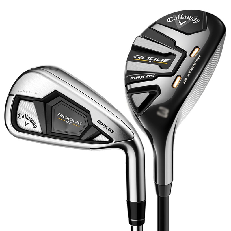 Callaway Rogue ST Max OS Hybrid Iron Set 2022 Men Right – 4-5H & 6-PW Hybrids (Graphite) / Irons (Steel) – Regular