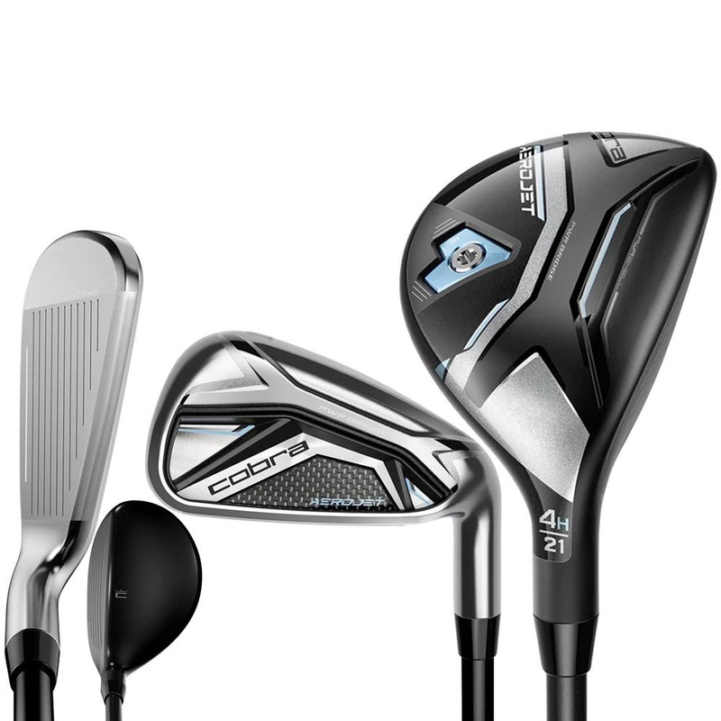 Cobra Aerojet Combo Iron Set 2023 Women Right – 5H, 6H, 7-PW, SW Hybrids (Graphite) / Irons (Graphite) – Ladies