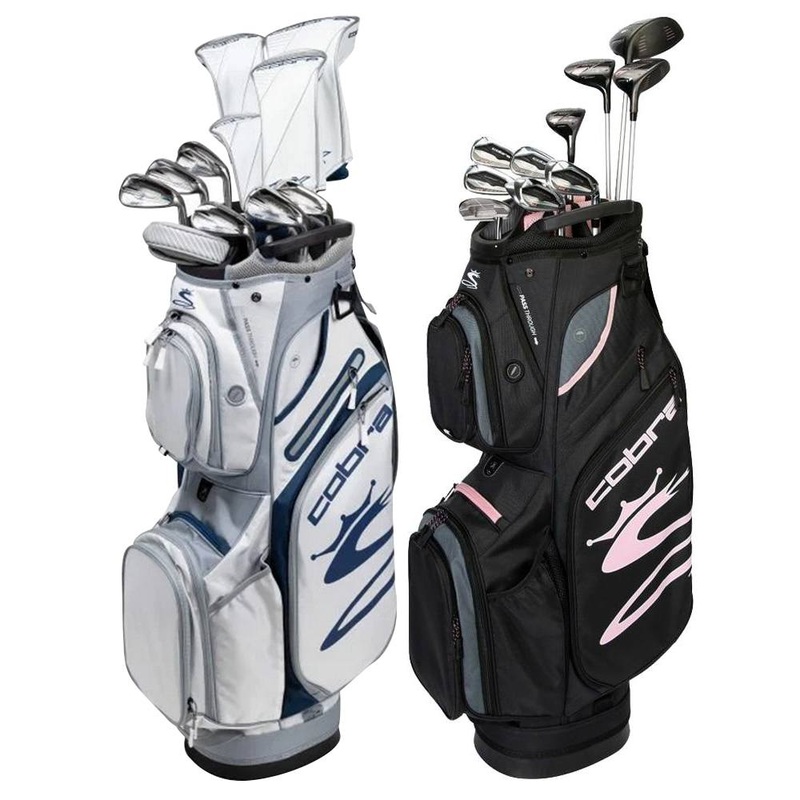 Cobra AIR-X Full Set 2022 Women Right – 11 Clubs + 1 Cart Bag Cobra Ultralite Ladies Graphite – Ladies Black/Lilac
