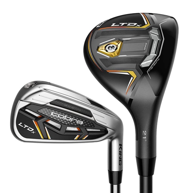 Cobra LTDx Combo Iron Set – 22 Men Right – 5H & 6-PW & GW Hybrids (Graphite) / Irons (Graphite) – Senior