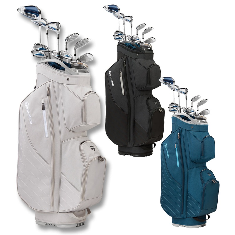 TaylorMade Kalea Premier Full Set – 22 Women Right – 10 Clubs + 1 Cart Bag Kalea Premier 40 Graphite – Ladies Black