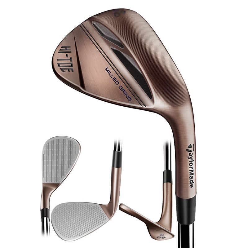TaylorMade Milled Grind Hi-Toe 3 Copper Wedge – 22 Men Right – 58 – 7 KBS Hi-Rev 2.0 115g Steel – Wedge Low Bounce