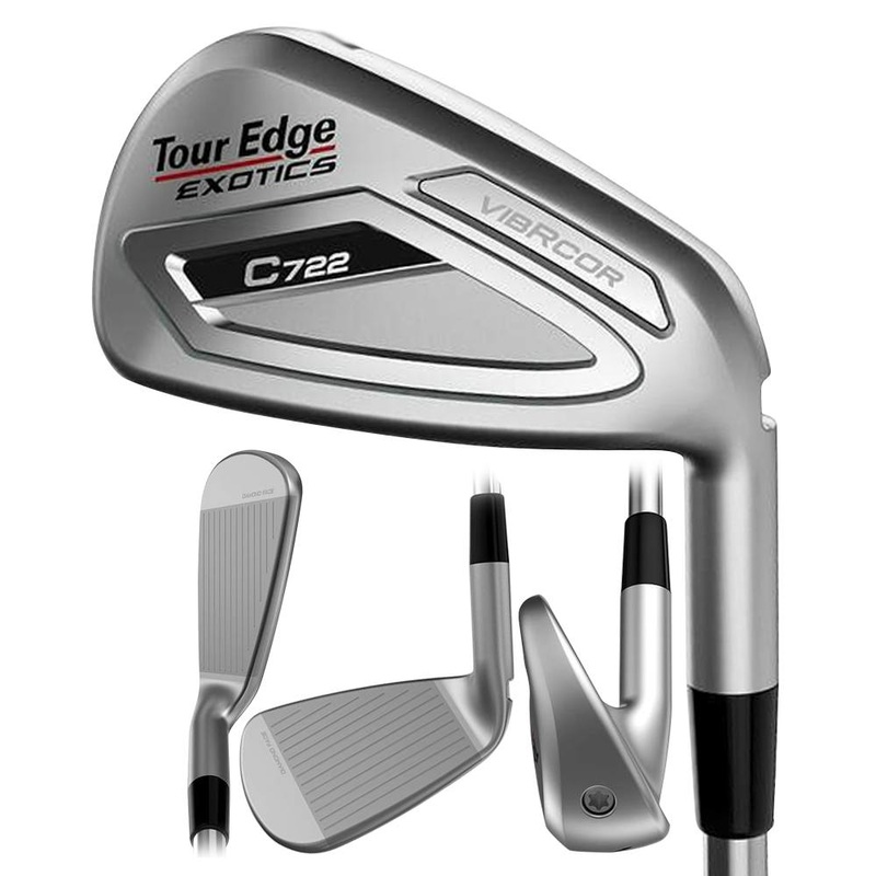 Tour Edge Exotics C722 Iron Set – 22 Men Right – 5-PW True Temper Elevate 95 VSS Steel – Regular