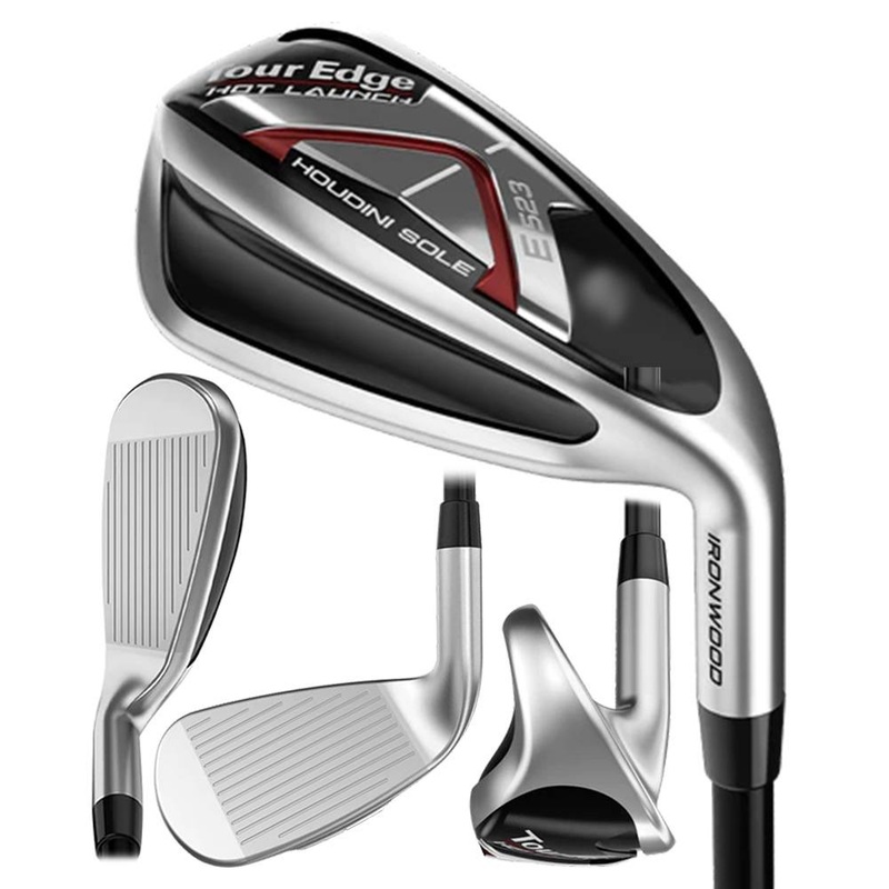 Tour Edge Hot Launch E523 Iron Set – 22 Women Right – 5-PW & SW UST Mamiya HL-SST Ladies Graphite – Ladies