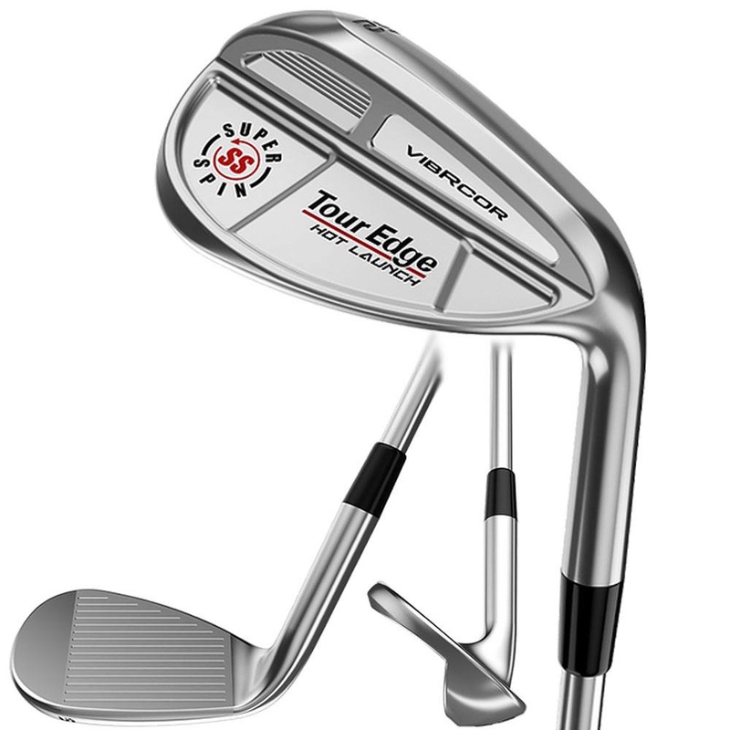 Tour Edge Hot Launch SuperSpin VibRCor Wedge – 22 Men Right – 50 True Temper XP-85 Steel – Regular