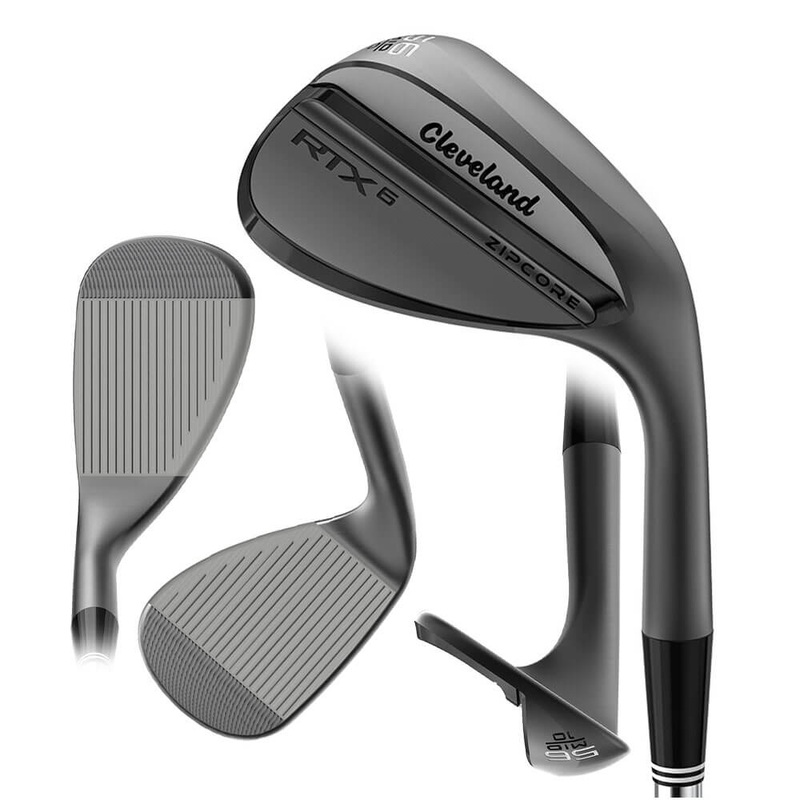 Cleveland RTX 6 Zipcore Black Satin Wedge – 23 Men Right – 48 – 10 True Temper Dynamic Gold Spinner Tour Issue Steel – Wedge